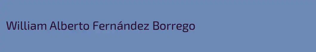 William Alberto Fernández Borrego